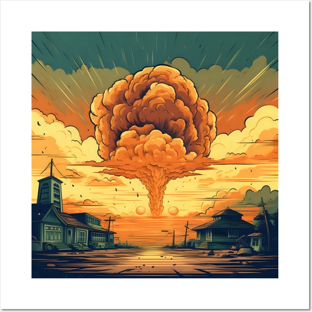 Nuclear detonation illustration Wall Art by KOTYA